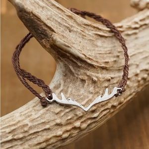 Deer Antler Bracelet New Brown Rope Adjustable Bracelet
